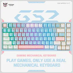 Клавіатура Onikuma геймерська G-32 RGB підсвітка та 3 режима підключення ігрова Bluetooth для ПК Блакитний - мініатюра 2