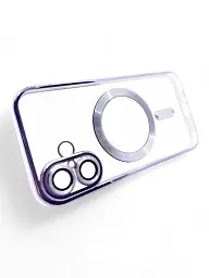 Чохол до мобільного телефона BeCover TPU Chrome Case (MagSafe) для Apple iPhone 16 Purple (712074) - мініатюра 3