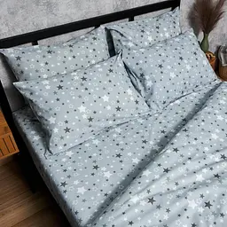Набір наволочок Moon&Star Бязь Gold Люкс Silver Stars 70х70 см 2 шт - мініатюра 3