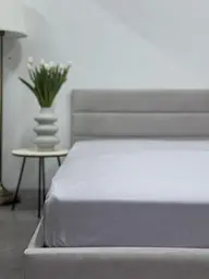 Простирадло на резинці Ecotton 90х200 см сірий Light Grey 24595 (24595) - мініатюра 1