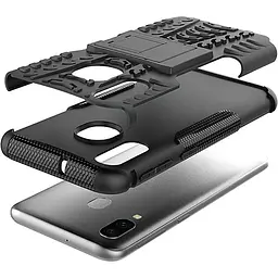 Чохол-накладка Toto Dazzle Kickstand 2 in 1 Case Samsung Galaxy A40 Black - мініатюра 4