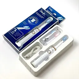 Електрична звукова зубна щітка Shuke SK-601 з 5 режимами роботи + 4 насадки - мініатюра 7