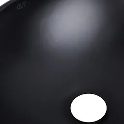 Комплект Qtap Dove: Раковина накладна овальна 415x340x140 мм Matt Black + Донний клапан PU03 (QT063078MBMBN47307) - мініатюра 5
