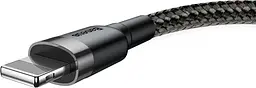 Кабель Baseus Cafule USB for Lightning 2.4A 1m grey black (CALKLF-BG1) - мініатюра 4