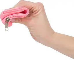 Сумка для зберігання секс-іграшок PowerBullet Silicone Storage Zippered Bag Pink - мініатюра 3
