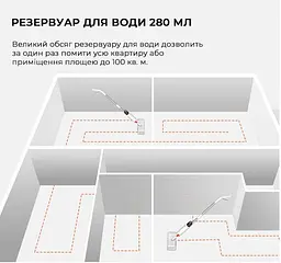 Швабра з розпилювачем Deerma Spray Mop White (TB500) - мініатюра 5