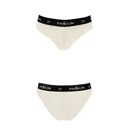 Трусики з широкою резинкою і мереживом Passion PS001 PANTIES XL, ecru - мініатюра 4