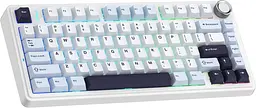 Клавіатура Aula F75 Wired Gasket White Keycap Pink Switch EN/UA (6978080504883) - мініатюра 2