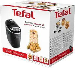 Tefal Хлібопічка Bread of the World 1600Вт, програм-19, макс.вага -1,5кг, форма-квадрат, пластик, чорний - мініатюра 4