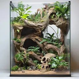 Декорація череп людини Terrario Human Skull XL 15x10x9см (161012) - мініатюра 7