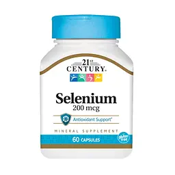 Вітаміни та мінерали 21st Century Selenium 200 mcg, 60 капсул