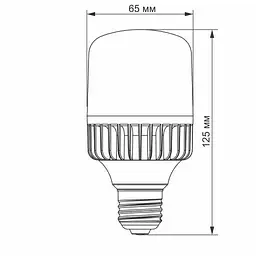 Світлодіодна лампа Videx LED A65 20W E27 5000K (VL-A65-20275) - мініатюра 3