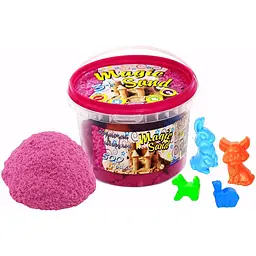 Кінетичний пісок Strateg Magic Sand рожевого кольору 500 г (371-3)
