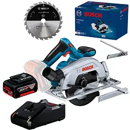Акумуляторна дискова пила Bosch GKS 185-LI Professional з 1 акб GBA 18V 4.0Ah, з/п GAL 18V-40, диск Standard for Wood