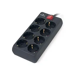 Мережевий фільтр живлення REAL-EL RS-8 PROTECT, 3m, black (EL122300022) - мініатюра 3