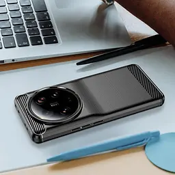 Чохол для Xiaomi Mi 13 Ultra, чохол для Xiaomi 13 Ultra, силіконовий силікон з м'якого вуглецевого волокна TPU, протиударний - мініатюра 7