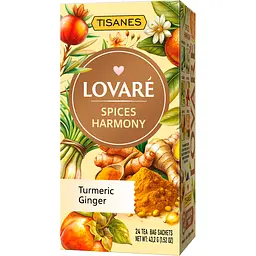 Уцінка. Чай Lovare Tisanes Spices Harmony бленд трав’яного чаю зі спеціями та плодами 43.2 г (24 шт. х 1.8 г)