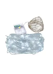 LED гірлянда нитка 100 LED 10 м на батарейках холодний білий
