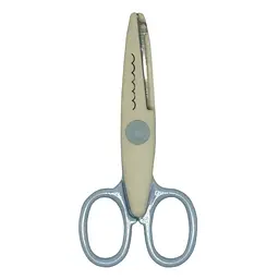 Дитячі ножиці Bambi 80685(White-Blue) з фігурним лезом