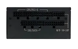 Блок живлення ALmordor 650 Вт SFX, Black, модульний, 80+ Gold, Active PFC, 80 мм, 4xMolex / 8xSATA / 3x6+2-pin / 2x4+4-pin / 1x20+4-pin (ALSFX650BK) - мініатюра 3