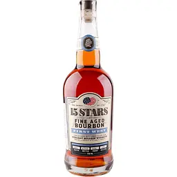 Віскі 15 Stars First West Straight Bourbon Whiskey 53% 0.75 л