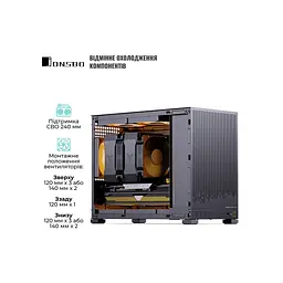 Корпус JONSBO D32 STD Black - мініатюра 4