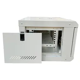 Шафа настінна GEAR 6U 19" 600x450x350 мм, + полка 19", grey (GWMSN-6U-600-450G) - мініатюра 2