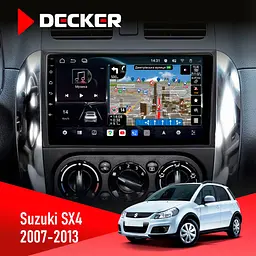 Штатна магнітола Suzuki SX4 2007-2013 Decker D9-011 4x64, DSP, 4G, 360 Decker (НФ-00006449)