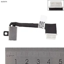 Роз'єм живлення для Dell Inspiron 7370 7373 P83G series, (з дротом/кабелем, 3FYH0, PJ990, 450.0B502.0011)