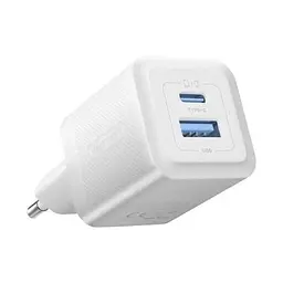 Зарядний пристрій Vention 1xUSB-C PD30W + 1xUSB QC3.0 30W GaN white (FEQW0-EU)