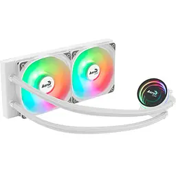 Система водяного охолодження AeroCool Oasis L240 Білий (ACLA-OA24117.21)