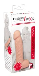 Фалоімітатор Realistixxx Number Two 7" 17 см тілесний - мініатюра 2
