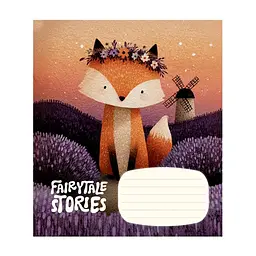 Зошит Школярик Fairytale Stories 12 аркушів клітинка (012-3755K), в асортименті - мініатюра 3