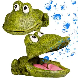Декорація весела жаба Kruger Meier Froggy Bubble 11x8x5 см (1185) - мініатюра 4