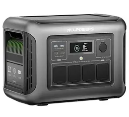Портативна зарядна станція Allpowers R1500 Lite LiFePO4, 1056 Вт/ч 1600 Вт (R1500 Lite) - мініатюра 3