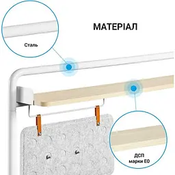Настільна полиця-органайзер OfficePro DS253W White (DS253W) - мініатюра 4