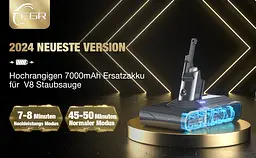 Посилений акумулятор EGR 7000 мА·год для Dyson V8 із комплектом фільтрів - мініатюра 10
