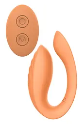 Вібратор Dreamtoys Glam Couples Vibrator 8.5 см помаранчевий - мініатюра 4