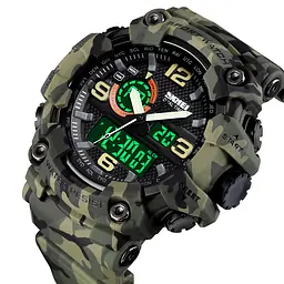 Наручний годинник чоловічий 1520CMGN Green Camo. Skmei acs0030702 - мініатюра 2