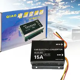 Перетворювач XPRO QIAO TB 2412 (15A) з 24V на 12V (20) чорний (MER-14230_418) - мініатюра 3