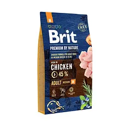 Сухий корм Brit Premium Dog Adult M 8 кг для собак середніх порід (вагою від 10 до 25 кг)