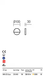 Бра вуличне EVEN AP SM LED SMD 3W IP54 DG 3000K (RO) (5.1.2) Redo 9149 - мініатюра 3