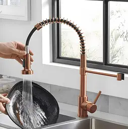 Змішувач для кухні Rea Colin із гнучким виливом brushed copper REA-B5459 - мініатюра 2