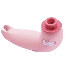 Симулятор орального секса с вибрацией CuteVibe Franky, 10.5х1.2 см (розовый) - миниатюра 2