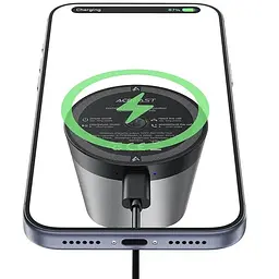 Bluetooth Колонка Acefast K8 + Бездротовий зарядний пристрій 15W Black - мініатюра 6