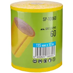 Наждачний папір Alloid Building Tools на паперовій основі 115мм х 10м зерно 60 (SP-10060) - мініатюра 4