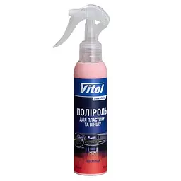 Поліроль для пластику та вінілу VITOL 150 мл Полуниця