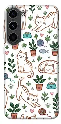 TPU чохол Demsky Cats pattern для Samsung Galaxy S23
