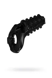 Віброкільце з подовженим стимулятором Bathmate Vibe Ring Tickle, 8х2.5 см (чорний)