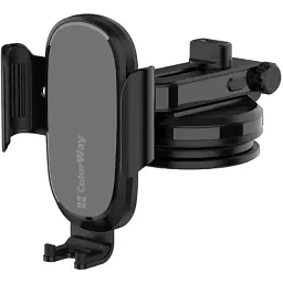 Універсальний автотримач ColorWay Dashboard Car Wireless Charger 15W Black (CW-CHAW037Q-BK) - мініатюра 9